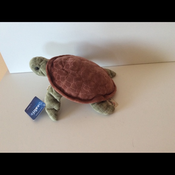 Animal Kingdom Realistic Green Sea Turtle Plush - Picture 10 of 11